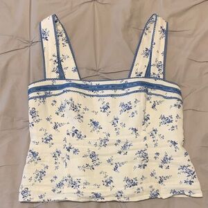 Reformation Eloise Linen Top